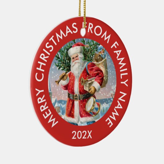  kerstman keramisch ornament (Rechts)