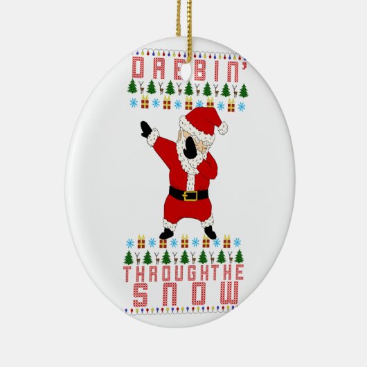 kerstman keramisch ornament (Rechts)