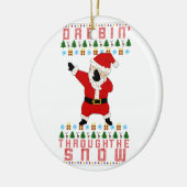 kerstman keramisch ornament (Links)