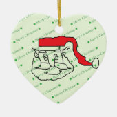 Kerstman Keramisch Ornament (Voorkant)