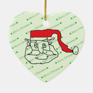 Kerstman Keramisch Ornament