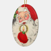  kerstman keramisch ornament (Links)