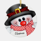 Kerstman Keramisch Ornament (Voorkant)