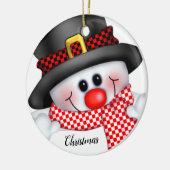 Kerstman Keramisch Ornament (Links)