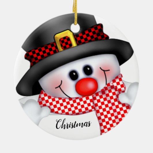 Kerstman Keramisch Ornament (Achterkant)