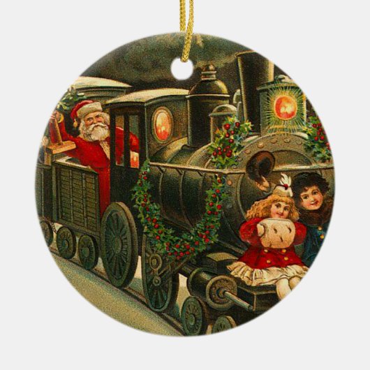  kerstman keramisch ornament (Voorkant)
