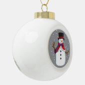 Kerstman Keramische Bal Ornament (Links)