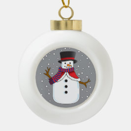 Kerstman Keramische Bal Ornament