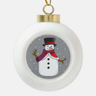 Kerstman Keramische Bal Ornament