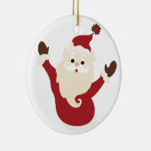 Kerstman keramische kerstbal keramisch ornament (Rechts)