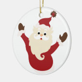 Kerstman keramische kerstbal keramisch ornament (Links)