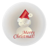 Kerstman Keramische Knop (Voorkant)