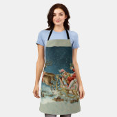Kerstman Kerst Antique slee rendier Schort (Gedragen)