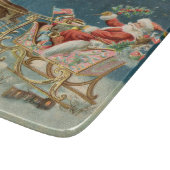 Kerstman Kerst Antique slee rendier Snijplank (Hoek)