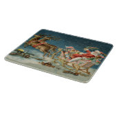 Kerstman Kerst Antique slee rendier Snijplank (Hoek)