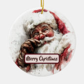 Kerstman Kerst Decoratie Boom Ornament (Voorkant)
