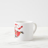 Kerstman Kerst Espresso Cup Kop (Voorkant rechts)