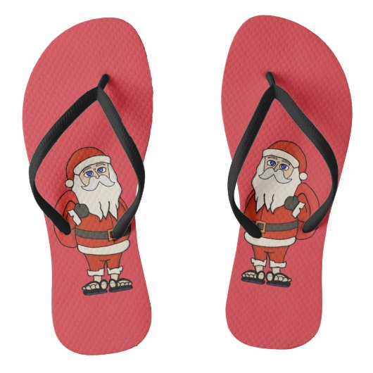 Kerstman Kerst Flip Flops (Voetbed)