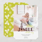 Kerstman Kerst Foto Kaart (Voorkant / Achterkant)