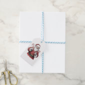 Kerstman Kerst illustratie Cadeaulabel (Met Touw)
