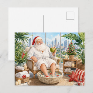 Kerstman Kerst in Spa voor Spa-liefhebbers Briefkaart