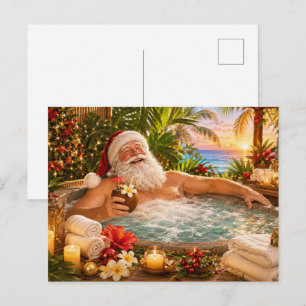 Kerstman Kerst in Spa voor Spa-liefhebbers Briefkaart