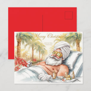 Kerstman Kerst in Spa voor Spa-liefhebbers Briefkaart