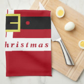 Kerstman Kerst Keuken Handdoek (Quarter Fold)
