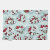  kerstman kerst keukenhanddoek (Horizontaal)