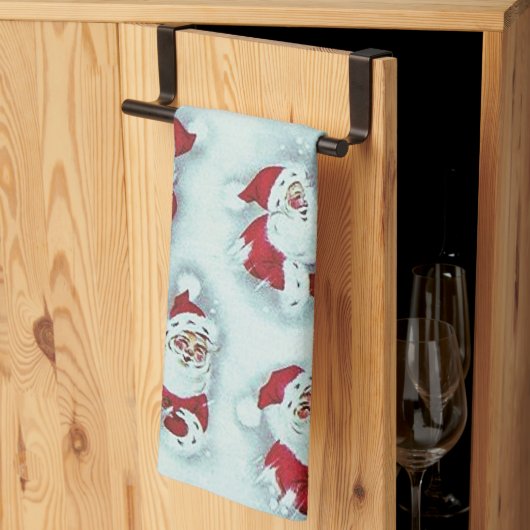  kerstman kerst keukenhanddoek (Derde Gevouwen)