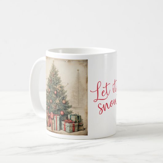  kerstman kerst koffie Mok (Voorkant links)