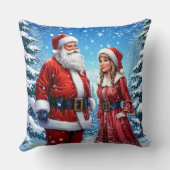 🎅Kerstman Kerst Koppel Knus Thuis Cadeau Kussen (Achterkant)
