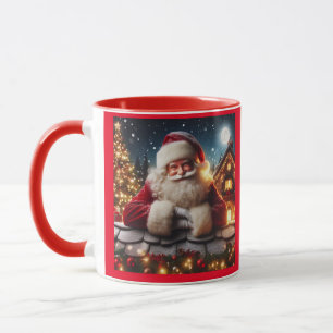 KERSTMAN KERST MISSETTE COFFIEBOKALEN MOK