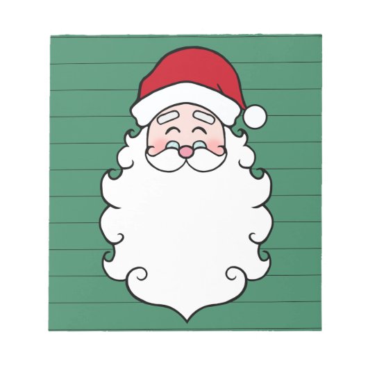 Kerstman Kerst Notitieblok Cadeau (Voorkant)