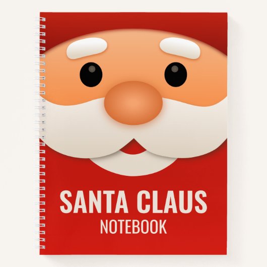 Kerstman Kerst Notitieboek Cover (Voorkant)