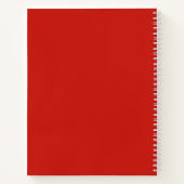 Kerstman Kerst Notitieboek Cover (Achterkant)