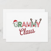 Kerstman Kerst Oma Cadeau Xmas  Feestdagenkaart (Voorkant / Achterkant)