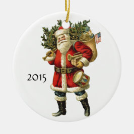 Kerstman Kerst Ornament Voeg Naam Toe