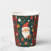 Kerstman Kerst Papier Cup Papieren Bekers (Achterkant)