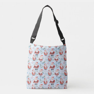 Kerstman Kerst Patroon Crossbody Tas