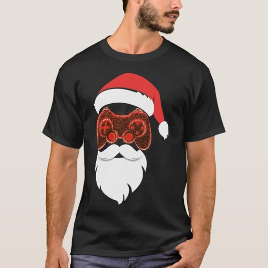 Kerstman Kerst Pyjama  T-shirt (Voorkant)