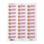 Kerstman Kerst Retouradres Label (Full Sheet)