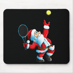 Kerstman Kerst Santa Claus Tennisspel Tennisracket Muismat
