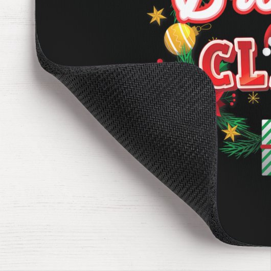 Kerstman Kerst Santa Laurier Krans Mistle Muismat (Hoek)