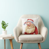 Kerstman Kerst Sierkussen | feestelijke woning (Stoel)