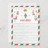 Kerstman Kerst Sinterklaas papa grap baby shower s Kaart (Voorkant)