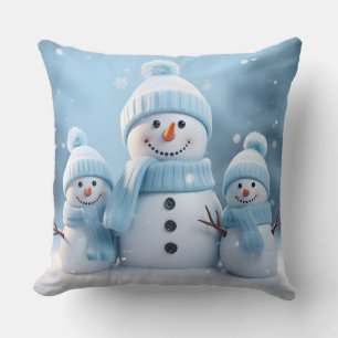 Kerstman Kerst Sneeuwpop Worp Kussen