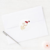Kerstman Kerst sticker (Envelop)