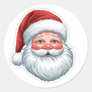 Kerstman Kerst Sticker Oude Stijl