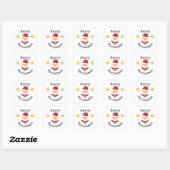 Kerstman kerst stickers (Vel)